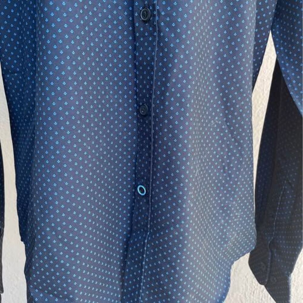 M Rugby blue collared button up - Picture 2 of 5